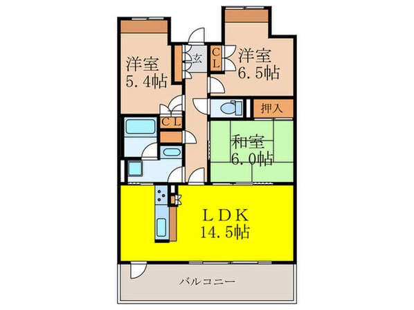 ｼﾞｵﾒｿﾞﾝ新千里東町二番館(210)の物件間取画像